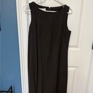 London Times Classic Black Midi Dress